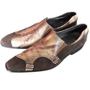 Fiesso by Aurelio Garcia SZ 9 Brown Suede Slip On Men's Shoes